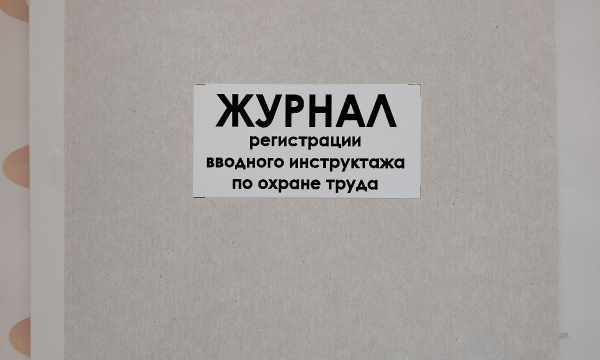 Журнал регистрации вводного инструктажа по охране труда
